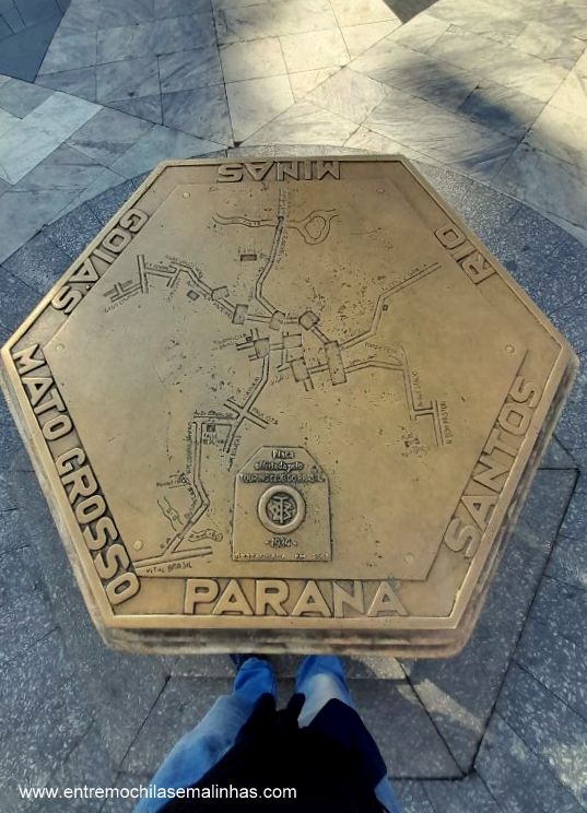 Marco zero na Praça da Sé em SP